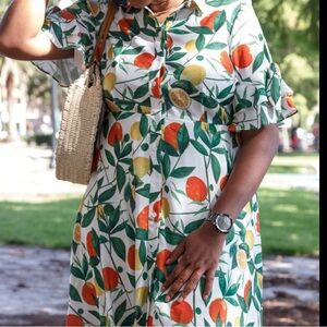 Eloquii Size 22 Citrus Dress
